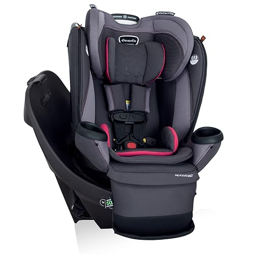 Evenflo Convertible Car Seat w/ 360 Degree Rotation & 3 Modes, Revolve360, Revere Gray - Jamouz