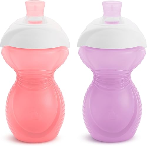 Munchkin® Click Lock™ Bite Proof Sippy Cup, 9 Ounce,2 Count (Pack of 1), Plastic, Blue/Green - Jamouz