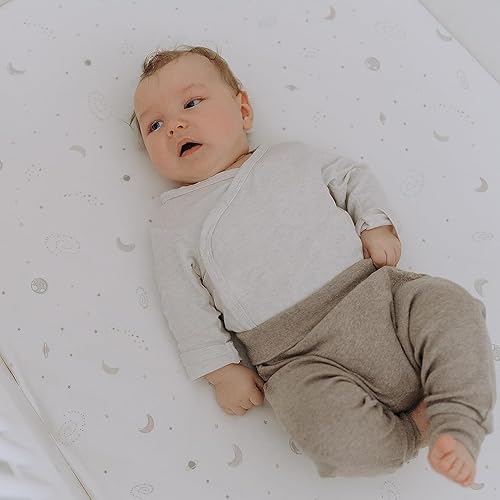 Baby Changing Pad Cover 2-Pack for Girls (Fleurette) - Premium Fitted Sheets Baby Diaper Changing Table Cover - Buttery Soft Cotton Blend - Jamouz