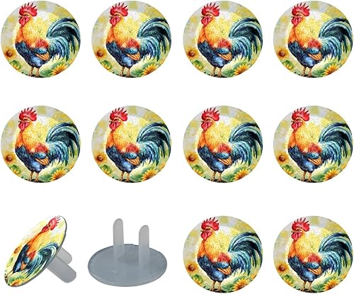 12 PCS Baby Child Proofing Outlet Covers, Electrical Safety Socket Protection Caps for 2-Prong Power Wall Plate Pure Black, czbhg-001 - Jamouz