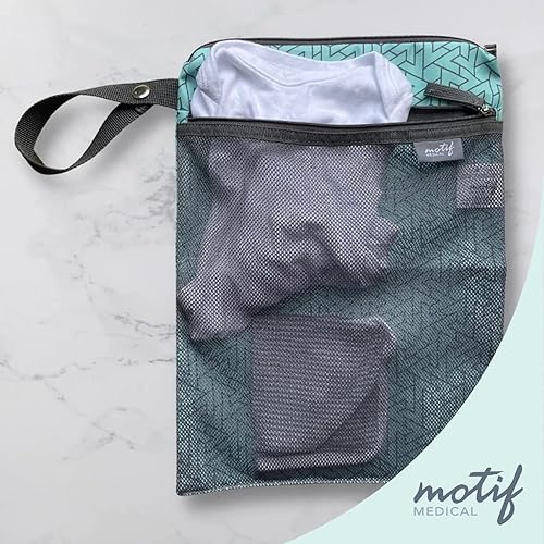 Motif Medical Wet Dry Bag - Perfect for Breast Pump Parts, Messy Baby Clothes, Wet Swimsuits - Jamouz