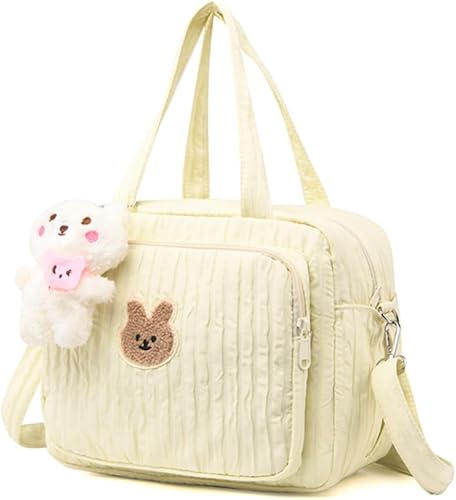 Lushandy Baby Diaper Bag Tote, Cute Mommy Nappy Crossbody Travel Tote, Multifunction Storage Bag - Jamouz