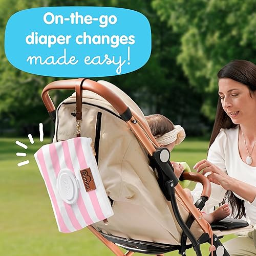 Bumco Diaper Clutch Bag - Mini Diaper Cream Spatula & Wipes Dispenser, BPA-Free Butt Spatula Baby Essentials - Jamouz
