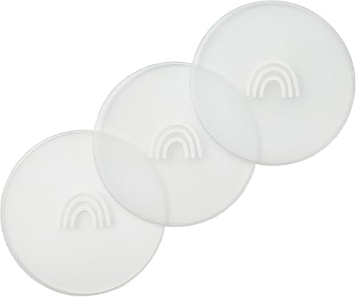 Hippypotamus Toddler Plates with Suction - 100% Food-Grade Silicone Baby Plates - Microwave & Dishwasher Safe - BPA Free - Set of 3 (Sage/Blush/Nude) - Jamouz