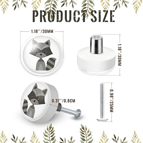 12 Pieces Woodland Animal Dresser Knobs Soft Rubber Kitchen Cabinet Knobs Safari Animal Print Dresser Knobs Drawer Pull Handle Knobs for Kids Home Nursery Dresser Drawer Furniture Cupboard - Jamouz