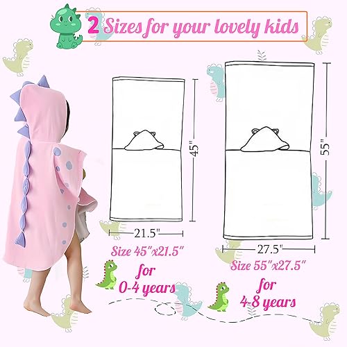 Soft Cotton Baby Bath Towel Beach Towel Bathrobe for Kids 0-8 years - Jamouz