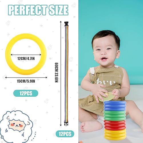 12pcs Toddlers Walking Ropes, Children Detachable Transition Rope Preschool Walking Rope Kids Walking Rope Line for Preschool Daycare Kindergarten Class School Kids Outdoor Supplies - Jamouz