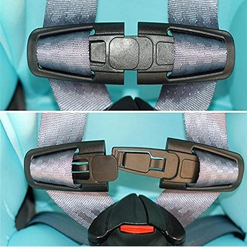 Seat Chest Harness Clip Seat Safety Belt Clip Buckle Lock Stroller Chest Clip Universal Replacement for Baby and Kids Trend, Adjustable Guard (Black) - Jamouz