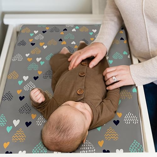 Stretchy Changing Pad Covers for Boys Girls,2 Pack Jersey Knit,Elephant & Whale - Jamouz