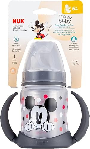 NUK Learner Cup, 6+ Months, Timeless Collection,  Exclusive, 5 Oz, Pack of 2 – BPA Free, Spill Proof Sippy Cup - Jamouz