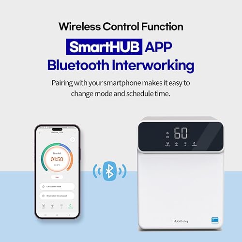HubiBaby 4-in-1 UVC Cleaner and Dryer for Baby Bottles Multifunctional Smart Control with Bluetooth APP - Jamouz