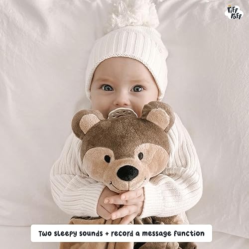 Riff Raff Bunny Sleep-Soother Unique Lullaby, Heartbeat & White Noise Plush, Washable, Portable, Perfect Sleep Aid - Jamouz