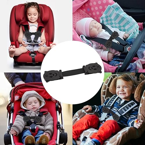 Anti Escape Buckle Lock Clip Baby Harness Chest Clip, Baby Safety Strap Prevent Children/Kids(Under 1.5 Years Old) Taking Their Arms Out of High Chairs/Strollers/Baby Reins(2 Pack) - Jamouz