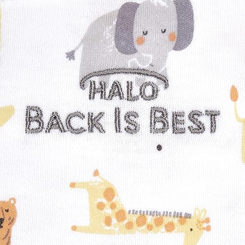 HALO 100% Cotton Sleepsack Swaddle, 3-Way Adjustable Wearable Blanket, TOG 1.5, Baby Blue, Newborn, 0-3 Months - Jamouz