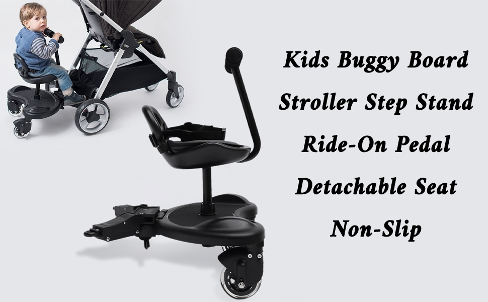2-in-1 Stroller Board with Detachable Seat