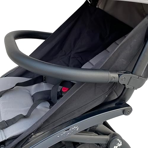 Baby Stroller Accessories Bumper Bar, Armrest, Handle, Crossbar Compatible with Babyzen YOYO 2 and YOYO+, PU Leather Surface - Jamouz