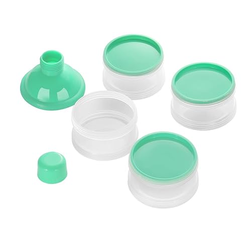 Accmor Formula Dispenser On The Go, 4 Compartments Stackable Formula Container for Travel, Baby Milk Powder Kids Snack Container, BPA Free - Jamouz