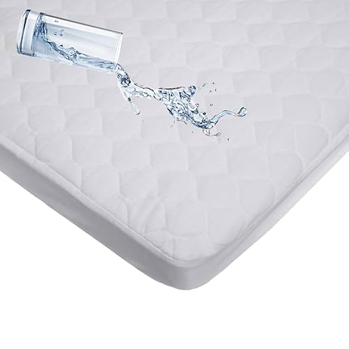 American Baby Company Waterproof Cradle/Bassinet Mattress Protector, Quilted Cotton Fitted Cradle/Bassinet Mattress Pad Cover, White, 33' x 15' - Jamouz