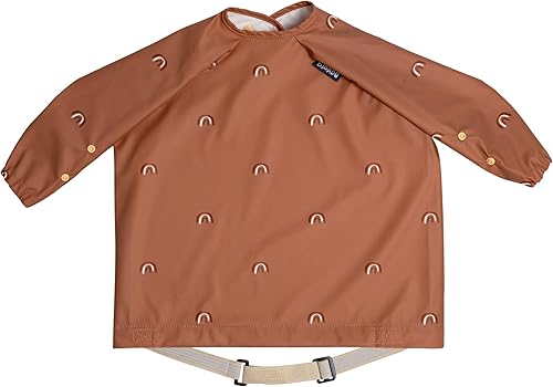 BIBaDO - Long Sleeve Baby Bibs - Babies & Toddlers 6-36 Months - Coverall Baby Led Weaning Bib - Easy Wipe, Soft & Waterproof - Jamouz