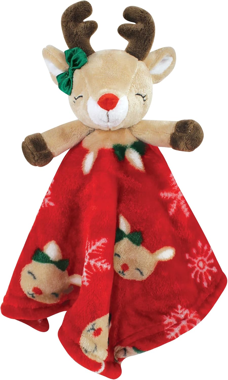 Hudson Baby Unisex Baby Animal Face Security Blanket, Giraffe, One Size - Jamouz