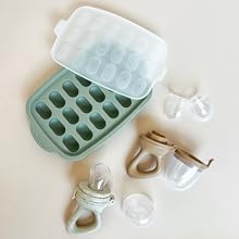 Hippypotamus Baby Food Feeder & Freezer Tray Silicone Fruit Feeder Pacifier Teething Toys