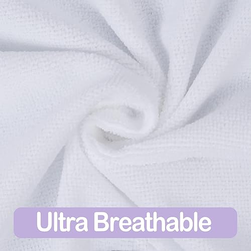 Viviland Baby Towels and Washcloths, Soft Absorbent Pink Baby Bath Towel Set, Elephant Hooded Towels with 5 Infant Face Washcloths (6 Pieces) - Jamouz