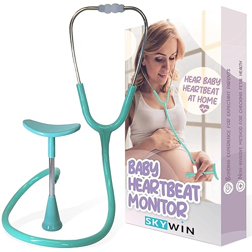 Skywin-Fetal Heartbeat Monitor, Fetoscope Heart Beat Monitors for Pregnancy Detection - 24 Weeks, Baby Heartbeat Monitor Pregnancy, At Home Fetal Heartbeat Monitor with the Stethoscope (Green) - Jamouz