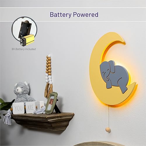 Lumipets Lighted Balloons, Nursery Night Light, Wall Mounted Lighted, Battery Operated Cloud Light Sign–Lightweight Kids Night Light for Babies, Toddlers, Kids - 17.7 x 11.2 x 1.5-in - Jamouz