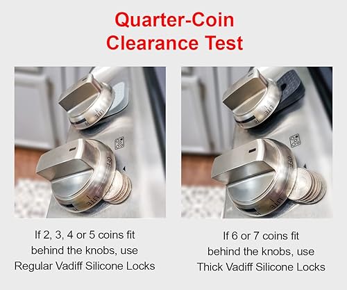 Silicone Gas Stove Child Safety Knob Locks | Stove Knob Cover (5 Pk) (Gray) - Jamouz