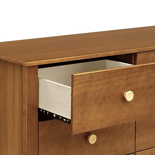 Babyletto Sprout 3-Drawer Changer Dresser with Removable Changing Tray in Chestnut and Natural, Greenguard Gold Certified - Jamouz