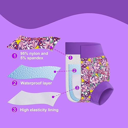 BIG ELEPHANT 6Pcs Baby Swim Diaper, Waterproof Reusable Swimming Diapers for Boys, Soft Breathable Swim Wear - Jamouz