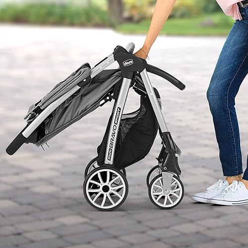 Chicco Mini Bravo Plus Travel System - Slate | Grey - Jamouz