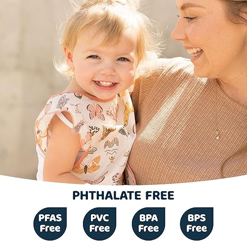 Tiny Twinkle Mess Proof Baby Bib - Waterproof Toddler and Baby Apron Bib - Machine Washable - PFAS and BPA Free - Jamouz