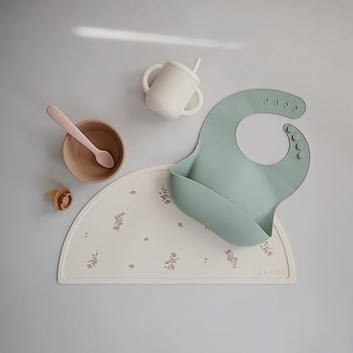 mushie 100% Silicone Training Cup & Straw for Toddlers | 6 Months+ (Soft Lilac) - Jamouz