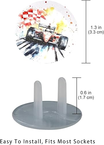 12 PCS Baby Child Proofing Outlet Covers, Electrical Safety Socket Protection Caps for 2-Prong Power Wall Plate Pure Black, czbhg-001 - Jamouz