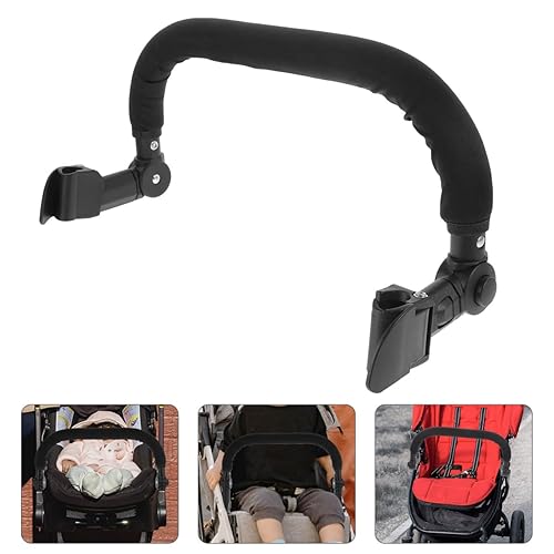 Universal Stroller Middle Armrest Stroller Handle Adjustable Stroller Bumper Bar Armrest Handle Crossbar Wheelchair Handlebar Armrest Handle Accessories Extender Railing Guardrail Angle Rod - Jamouz