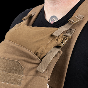 Closeup of baby carrier sunshade