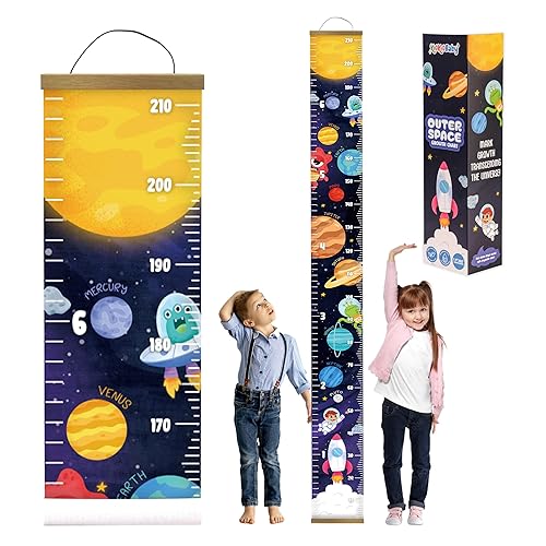 Kids Growth Chart For Wall - 82'x7.9' Premium Canvas Removable Height Chart for Kids Height Measurement for Wall, Height Chart for Kids & Babies, Kids Height Wall Chart (You're My Sunshine) - Jamouz