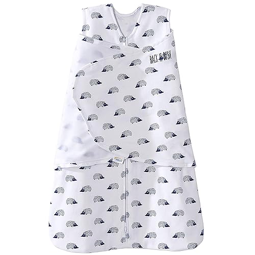HALO 100% Cotton Sleepsack Swaddle, 3-Way Adjustable Wearable Blanket, TOG 1.5, Baby Blue, Newborn, 0-3 Months - Jamouz