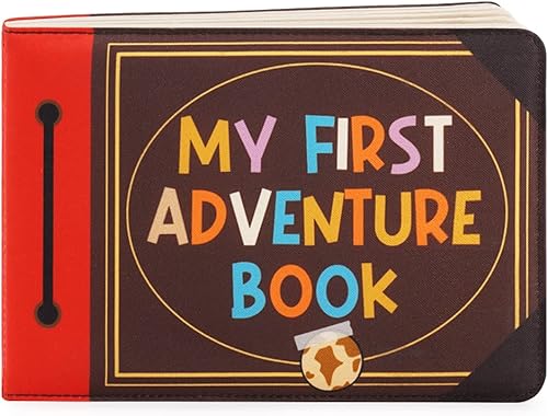 Urban Kiddy™ My First Adventure Book | Baby Photo Album | Soft Baby Book First Year Baby Album Gift Set for Newborn Toddler & Kids Baby Shower - Memory Album Holds 4x6 Photos - Jamouz