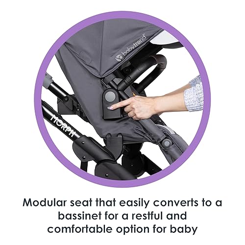 Baby Trend Morph Single to Double Modular Stroller, Dash Black - Jamouz