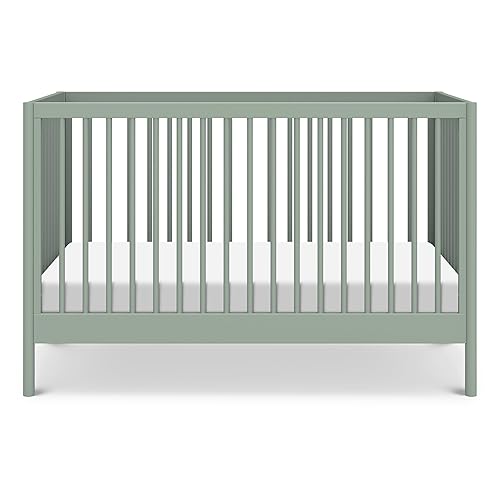 DaVinci Birdie 3-in-1 Convertible Baby Crib - GREENGUARD Gold Certified Crib - Convertible Crib to Toddler Bed and Daybed - Baby Bed w/ 4 Adjustable Heights - Easy to Assemble Wooden Crib - Honey - Jamouz