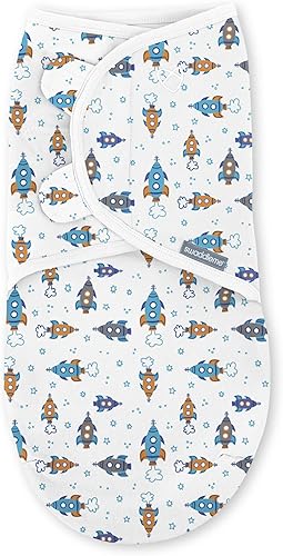 SwaddleMe by Ingenuity Original Swaddle with Easy-Change, 100% Cotton, Improves Sleep & Calms Startle Reflex, 3-6 Months, 3-Pack - Mountaineer - Jamouz