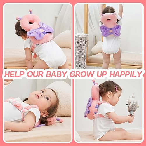 Baby Head Protector Backpack: Alarm Function,Adjustable and Ultra-Light(Bee) - Jamouz