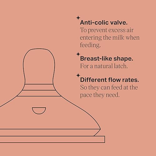 Tommee Tippee Closer to Nature Bottle Nipples, Extra Slow Flow - 2 count - Jamouz