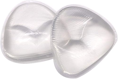 Clear Silicone Bra Inserts - Triangle Gel Breast Inserts Enhancers Waterproof Push Up Pads Bra for Bikini Swimsuit - Jamouz