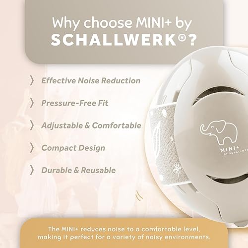 Schallwerk ® Mini+ Baby Ear Muffs – Noise Protection for Babies, Infants, Toddlers – CE & ANSI Certified Headphones - Jamouz