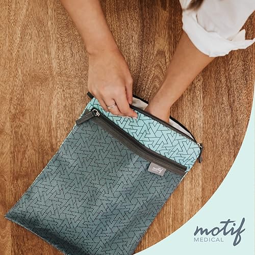 Motif Medical Wet Dry Bag - Perfect for Breast Pump Parts, Messy Baby Clothes, Wet Swimsuits - Jamouz