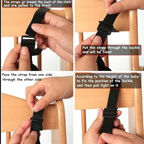 5 Point Harness Seat Belt Safety Strap Belt for Stroller Pushchair Pram Buggy Safe Protection, Adjustable High Chair Baby Harness Straps, Safety Harness Strap Belt - Jamouz