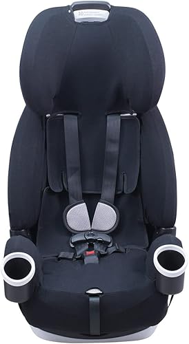 JYOKO Kids Cotton Cover Liner for car seat Compatible with Graco 4Ever DLX 4-in-1 (Cover, Black Series) - Jamouz